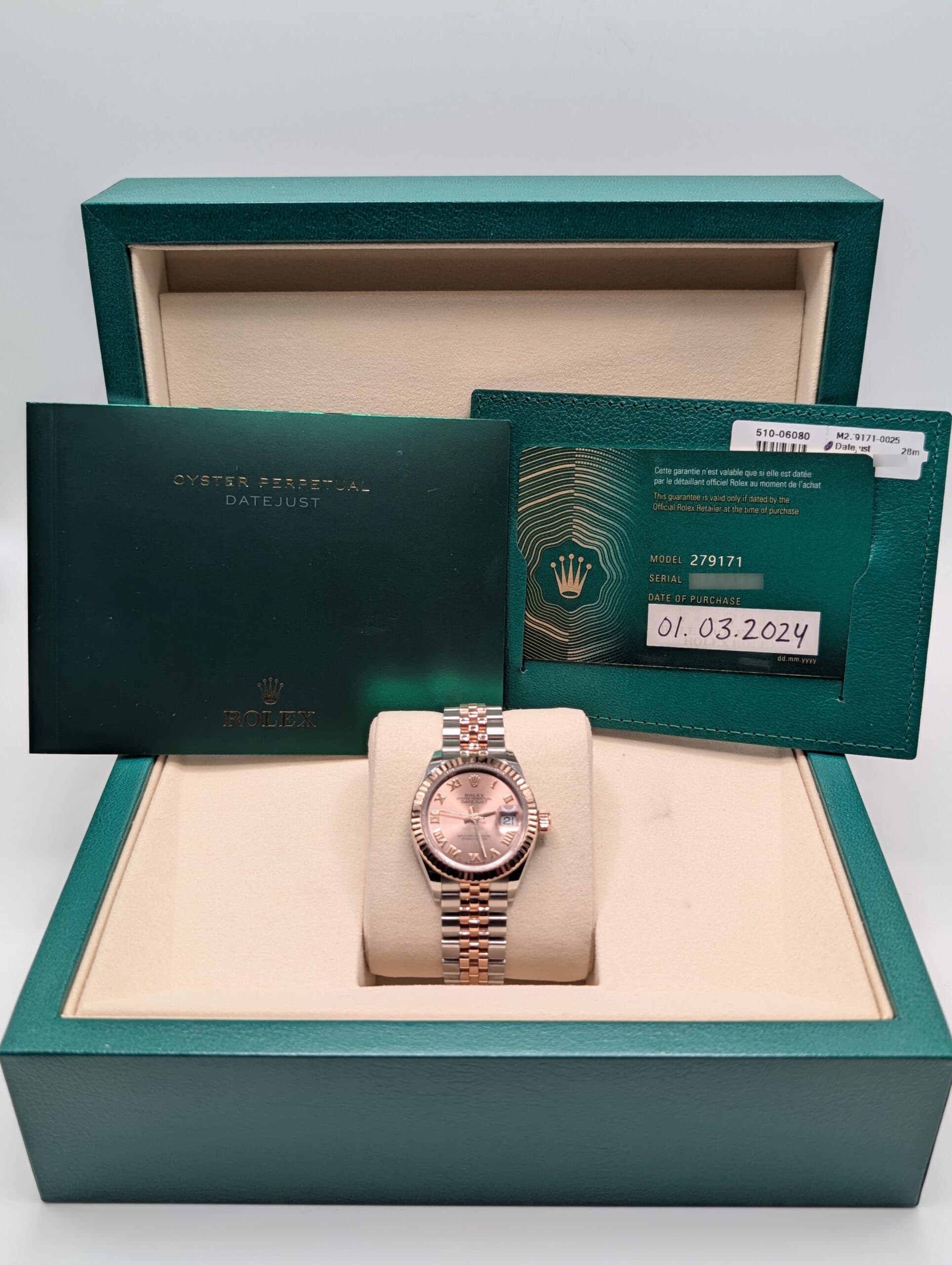 Rolex Lady-Datejust 279171 - Certificate