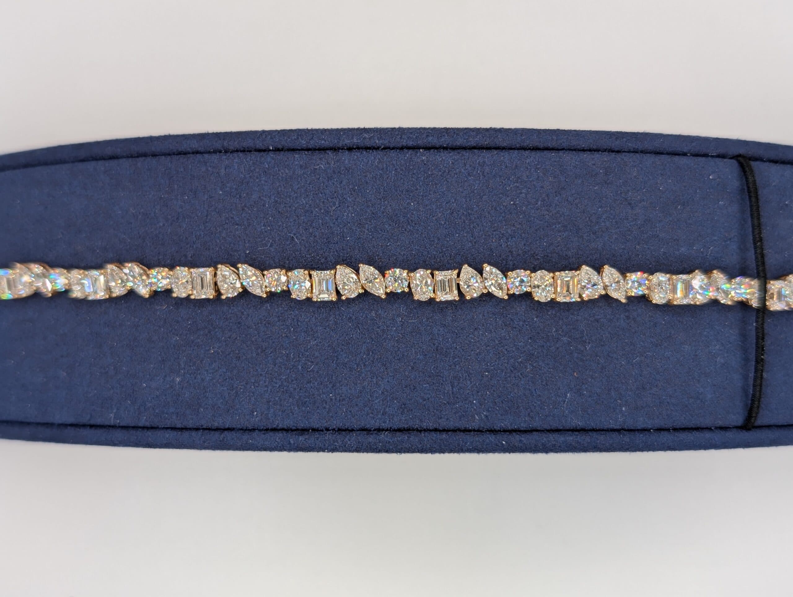 Lab Diamond Tennis Bracelet (9.7 Carats) - Zoomed Out