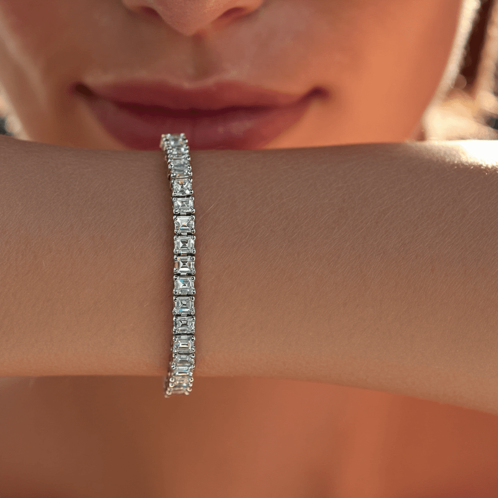 Lab Diamond Tennis Bracelet (6.59 Carats) - Model