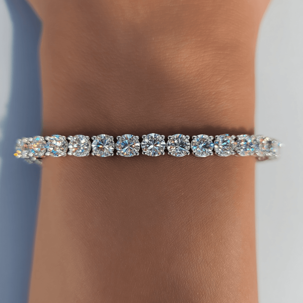 Lab Diamond Tennis Bracelet (9.9 Carats) - Model