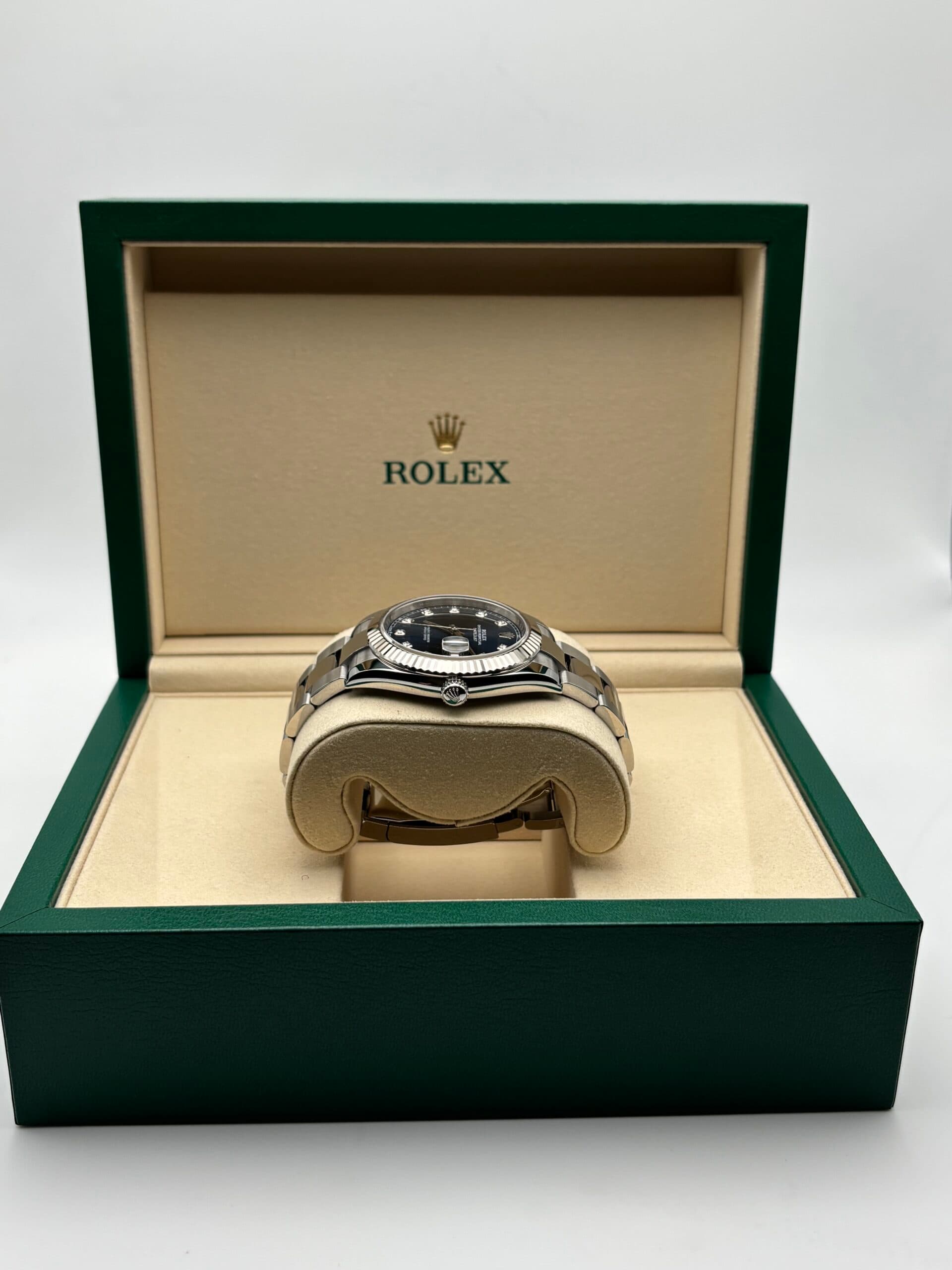 Rolex Datejust 41 Blue Diamond Dial Fluted Oyster 126334 2026