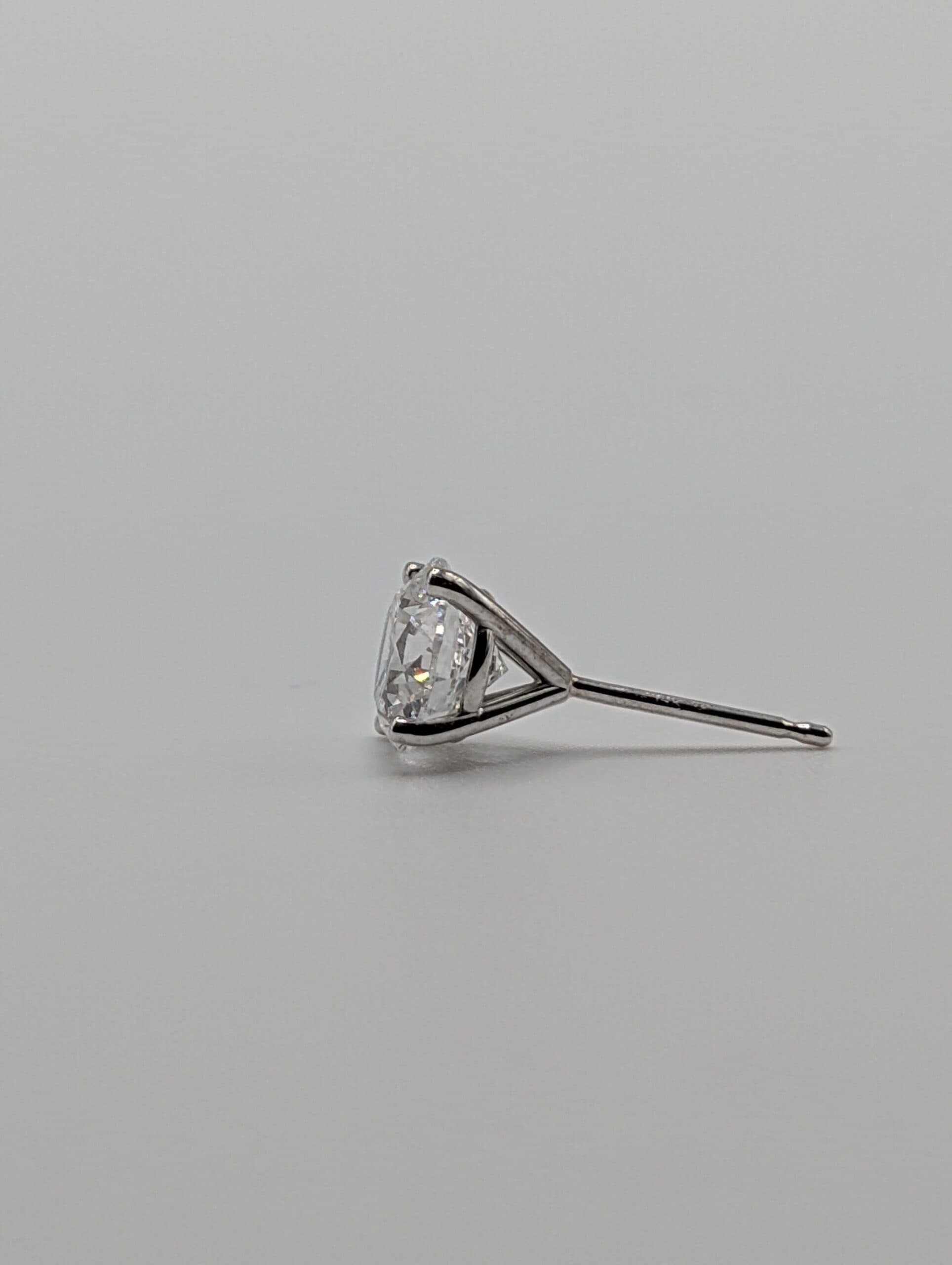 Round Lab Diamond Stud Earrings (2.58 ct. tw.)