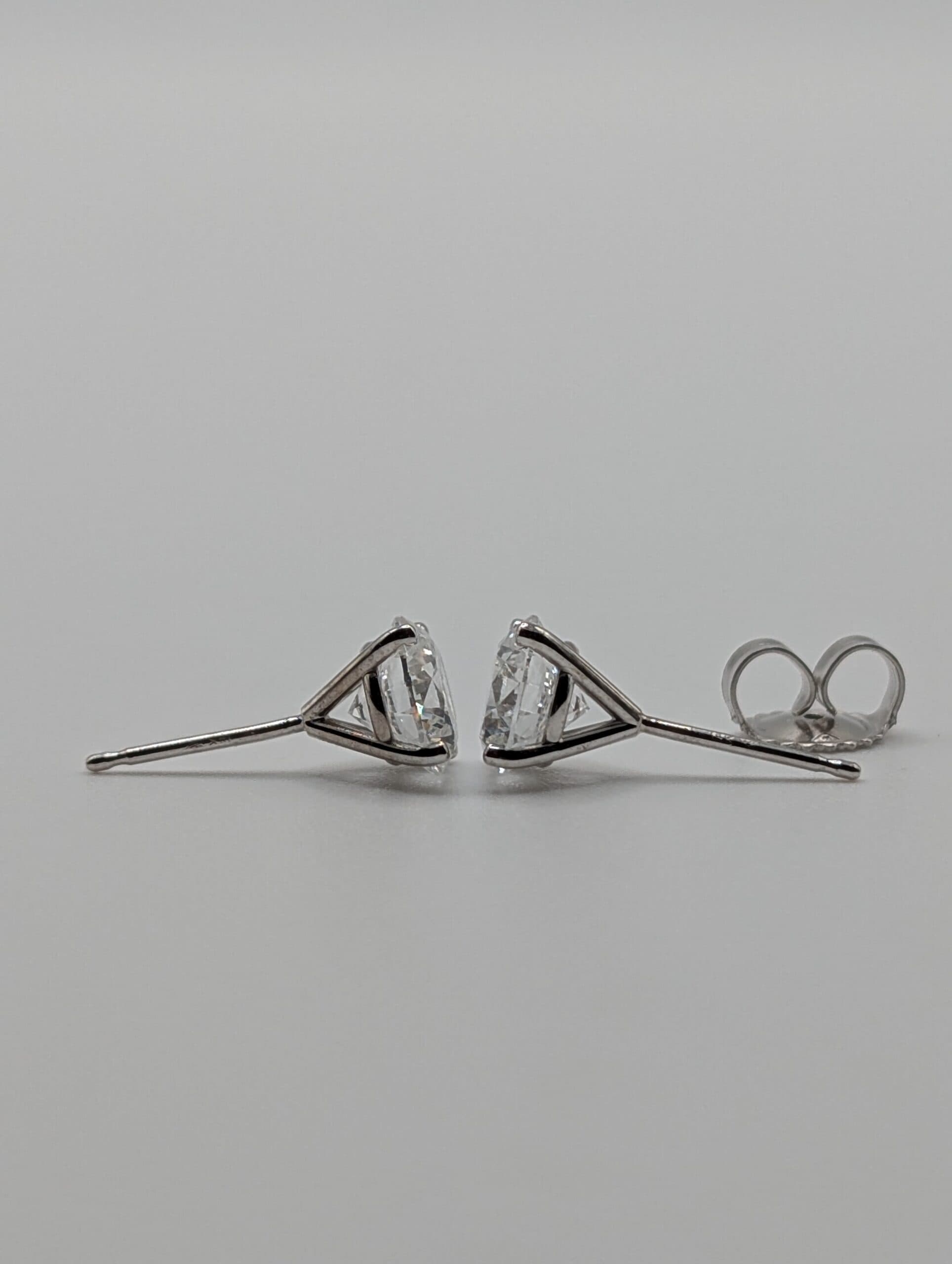 Round Lab Diamond Stud Earrings (2.58 ct. tw.)