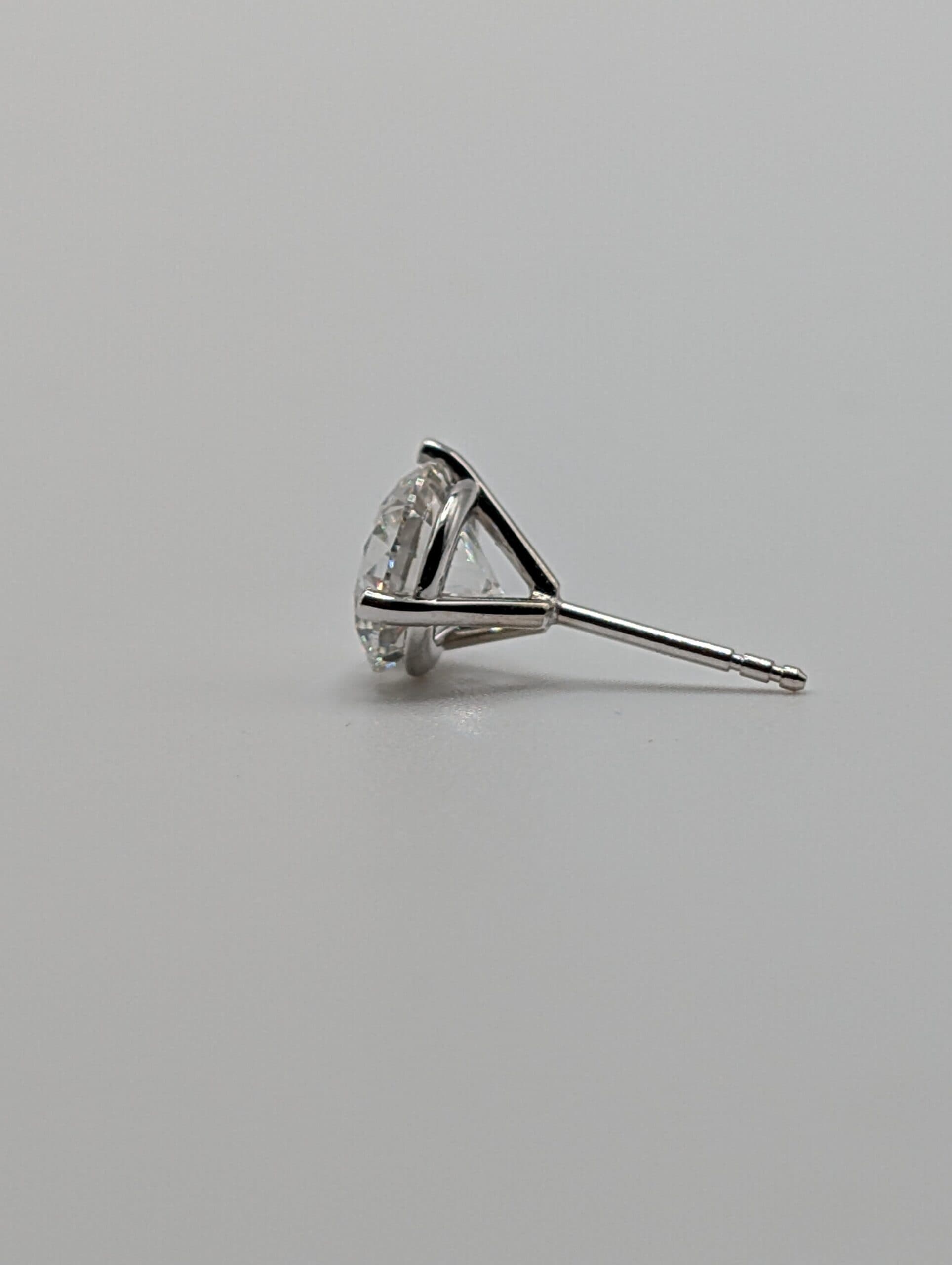 Three-Prong Lab Diamond Martini Earrings (4.0 ct. tw.)