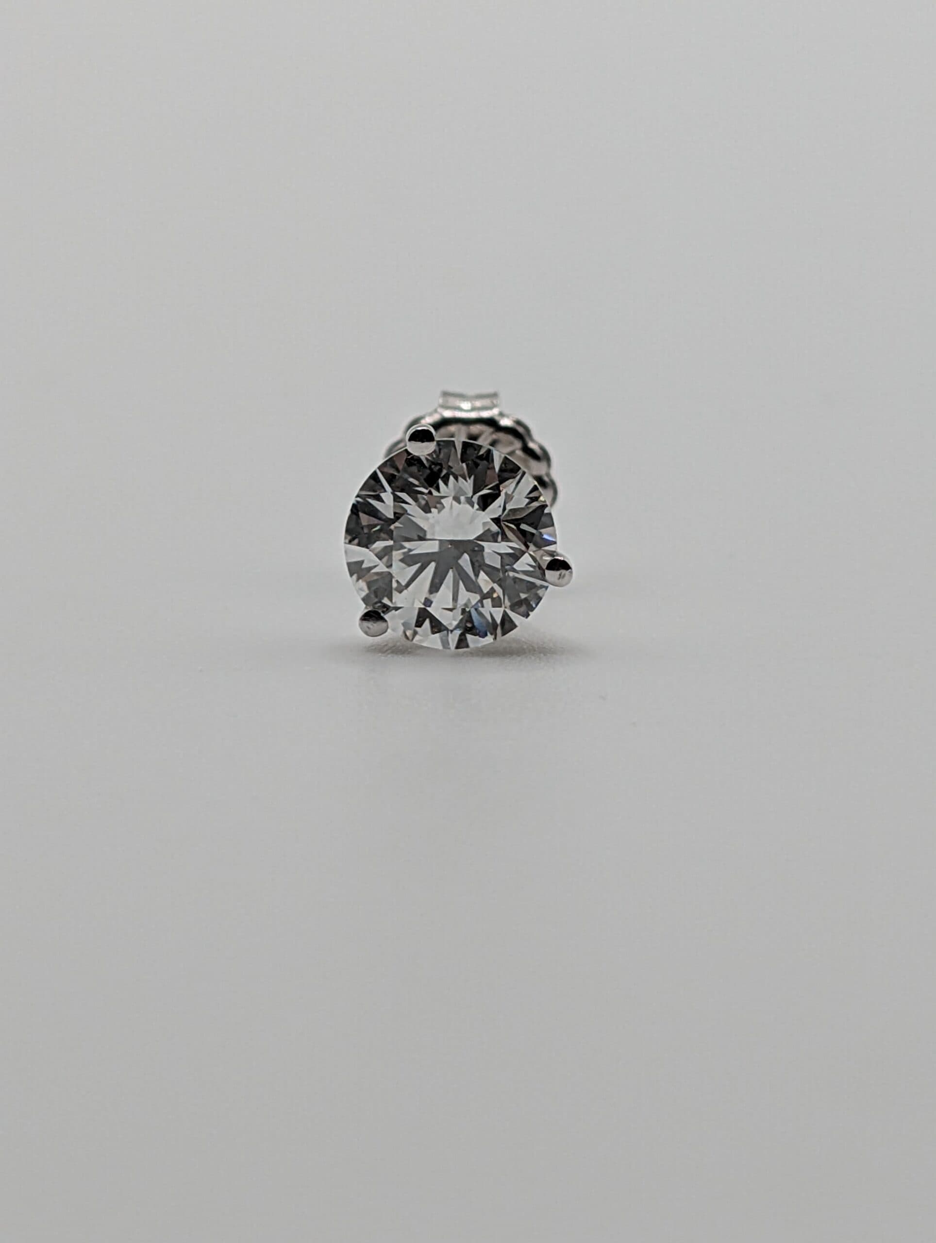 Three-Prong Lab Diamond Martini Earrings (4.0 ct. tw.)