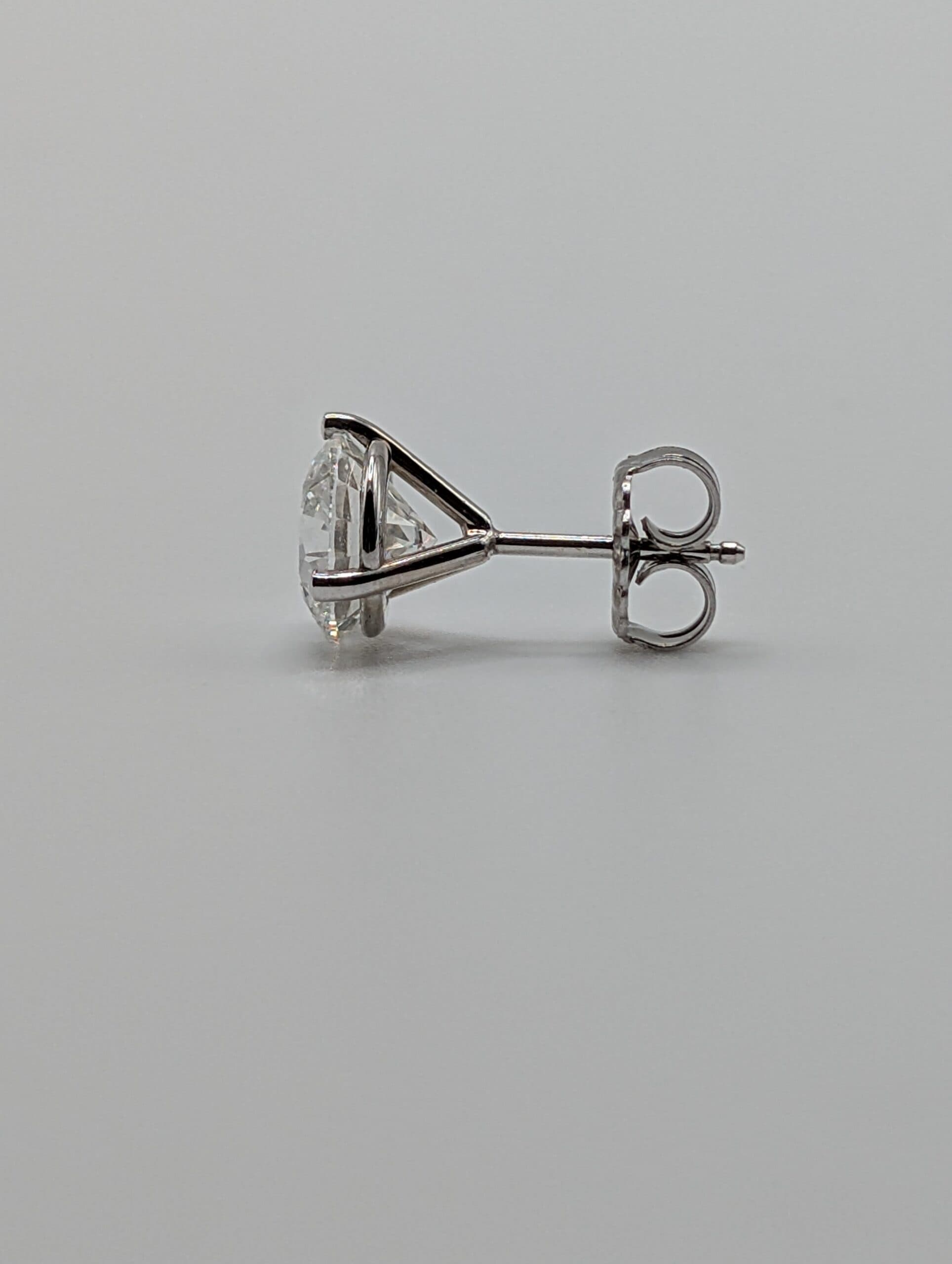 Three-Prong Lab Diamond Martini Earrings (4.0 ct. tw.)