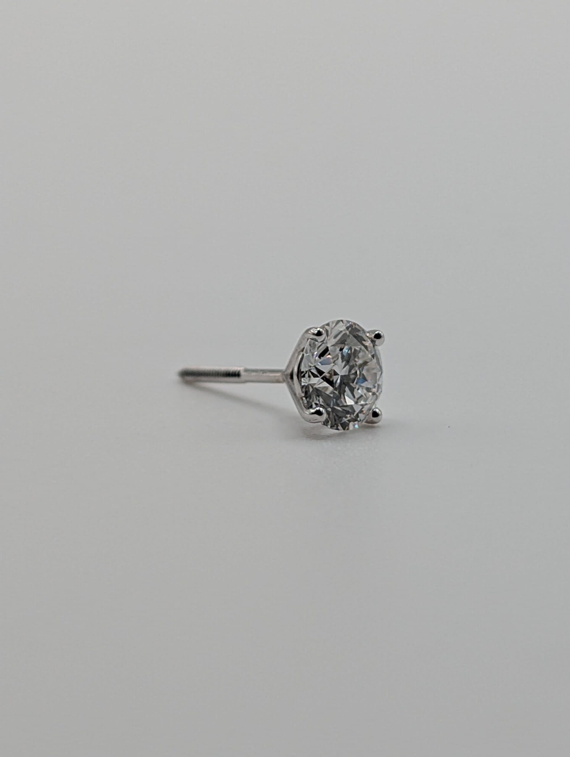 Four Prong Lab Diamond Martini Earrings (2.06 ct. tw.)