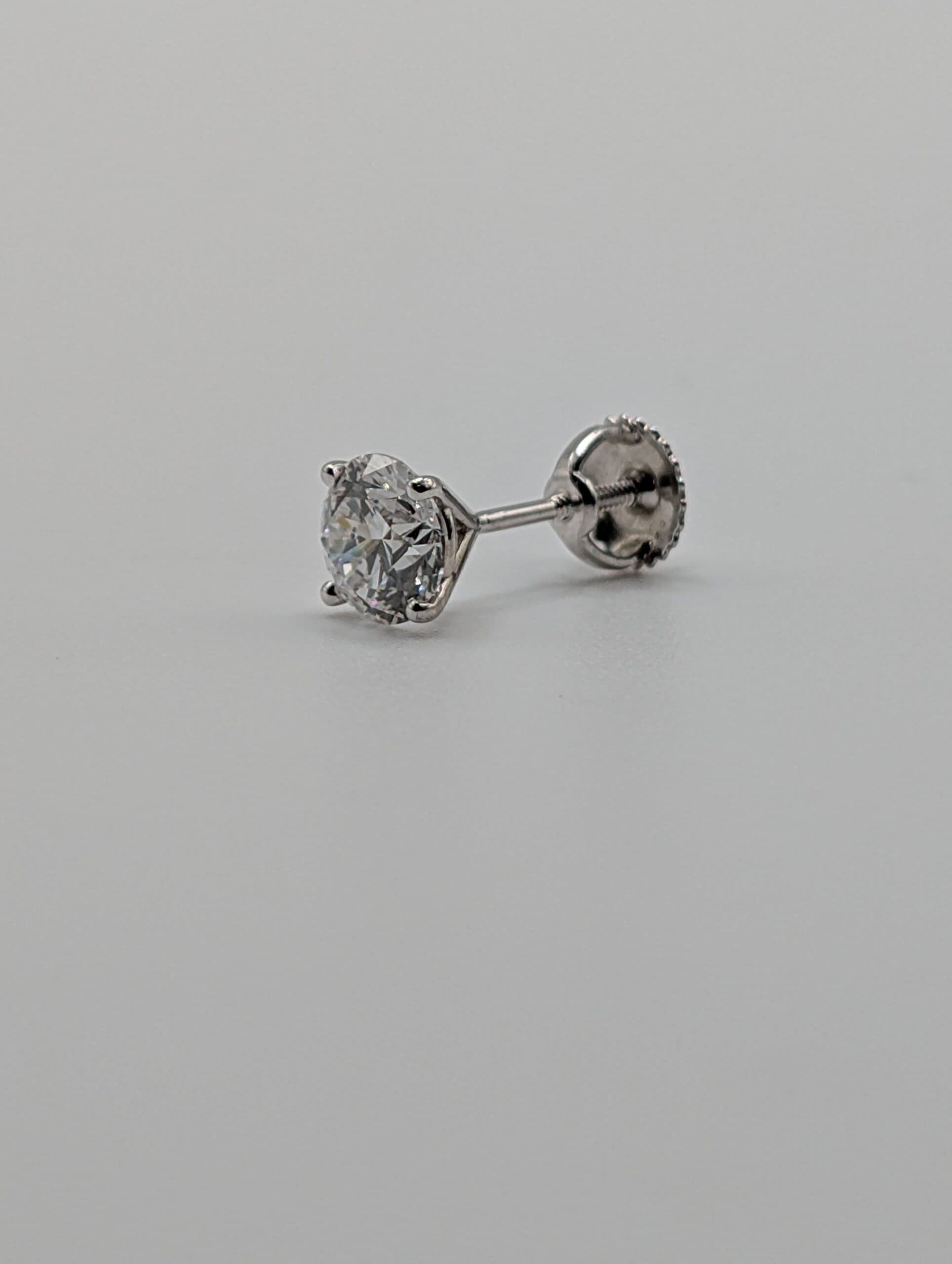 Four Prong Lab Diamond Martini Earrings (2.06 ct. tw.)