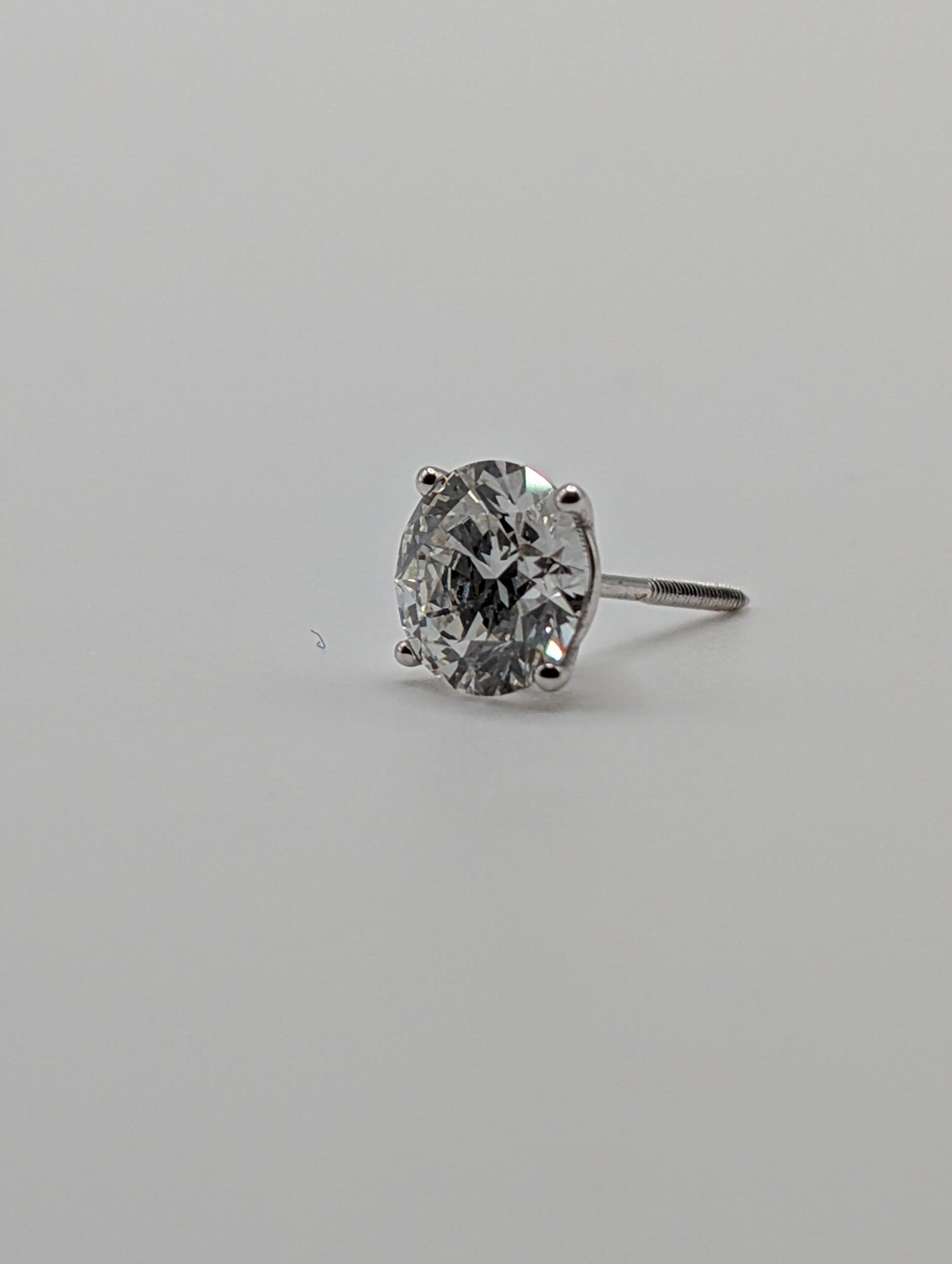 Four Prong Lab Diamond Martini Earrings (4.38 ct. tw.)