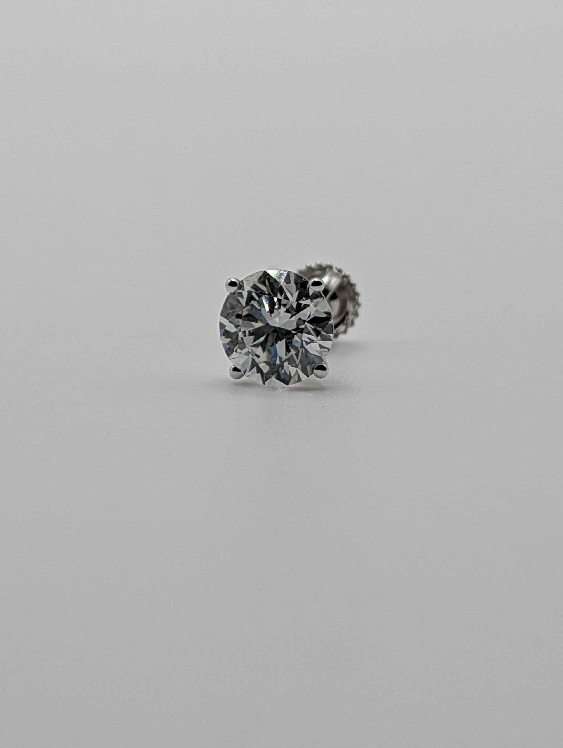 Four Prong Lab Diamond Martini Earrings (4.38 ct. tw.)