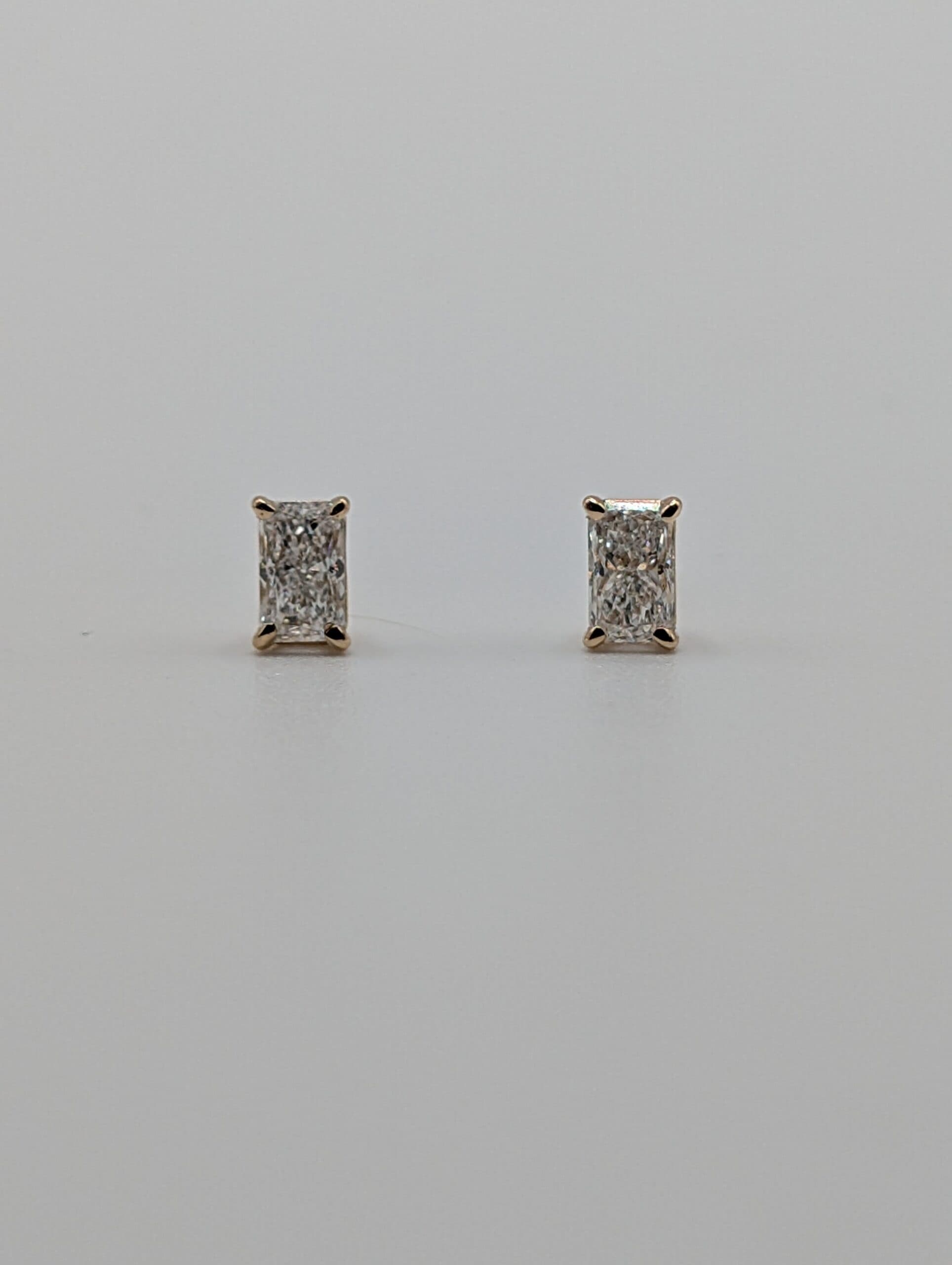 Radiant Cut Lab Diamond Stud Earrings (0.54 ct. tw.)