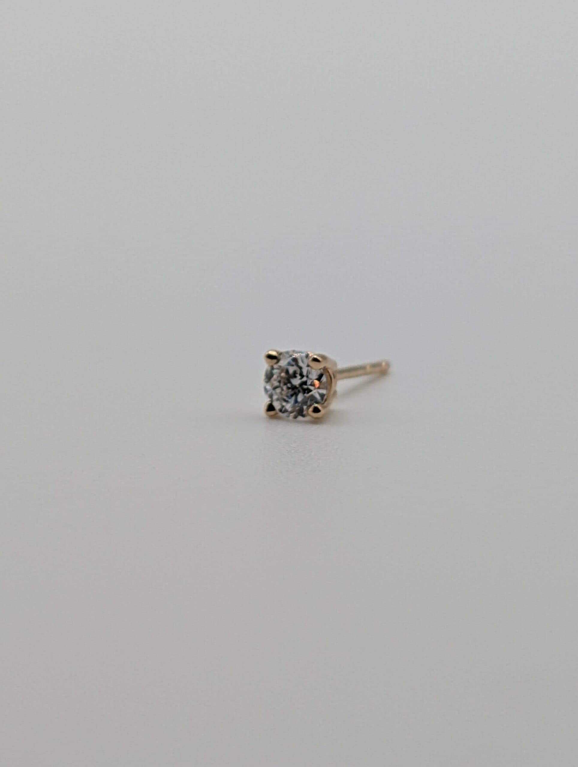 Four Prong Lab Round Diamond Stud Earrings (0.50 ct. tw.)
