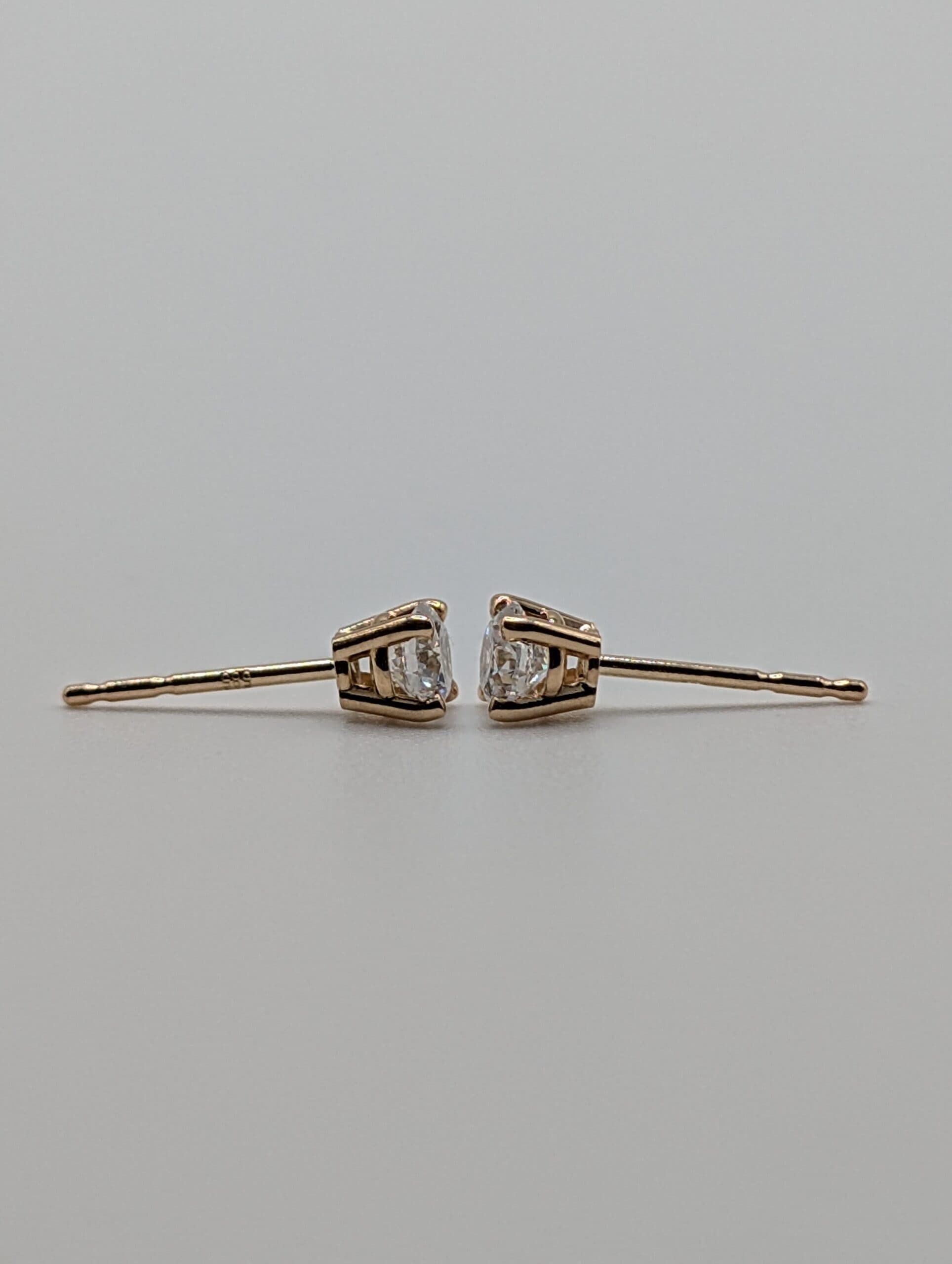 Four Prong Lab Round Diamond Stud Earrings (0.50 ct. tw.)