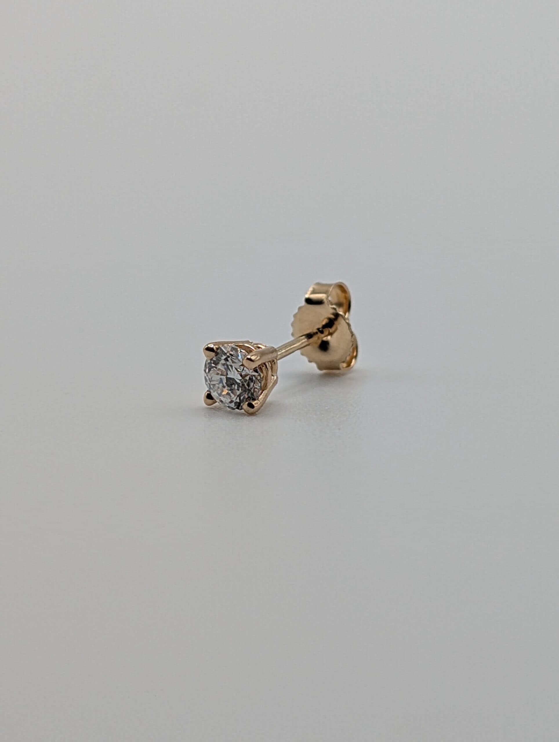 Four Prong Lab Round Diamond Stud Earrings (0.50 ct. tw.)