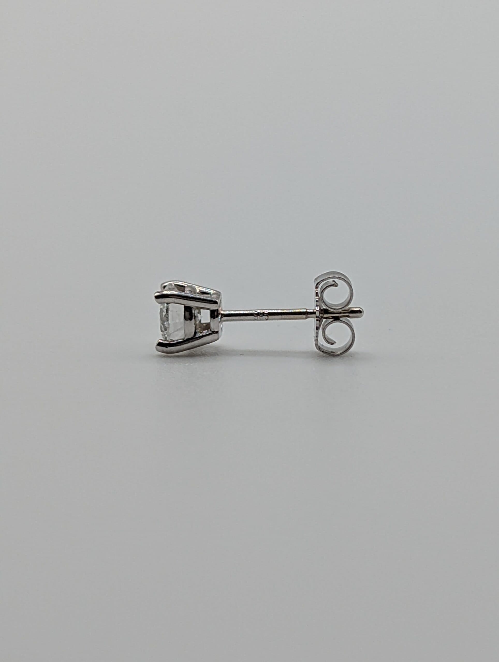 Four Prong Lab Round Diamond Stud Earrings (0.75 ct. tw.)