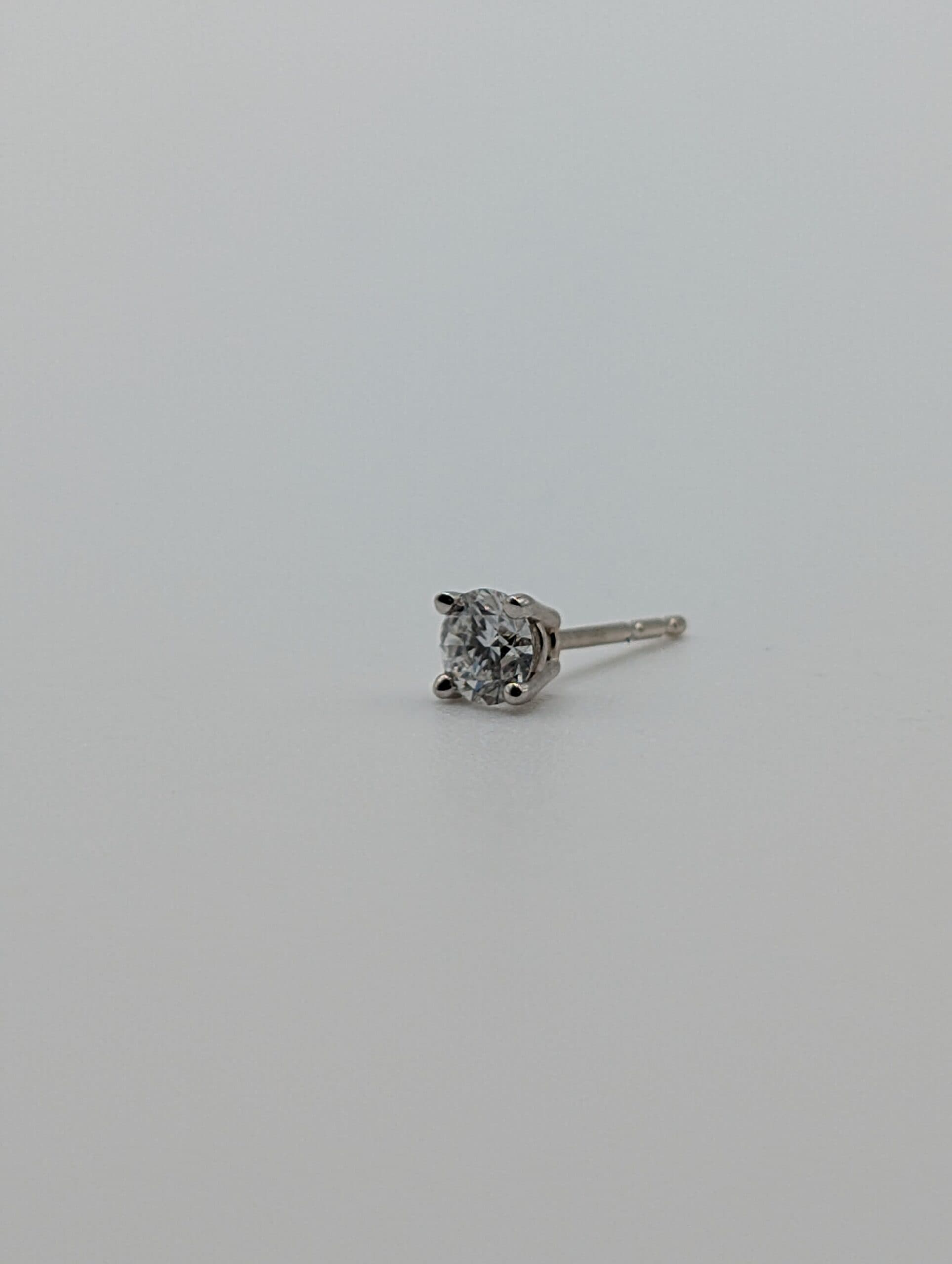 Four Prong Lab Round Diamond Stud Earrings (0.50 ct. tw.)