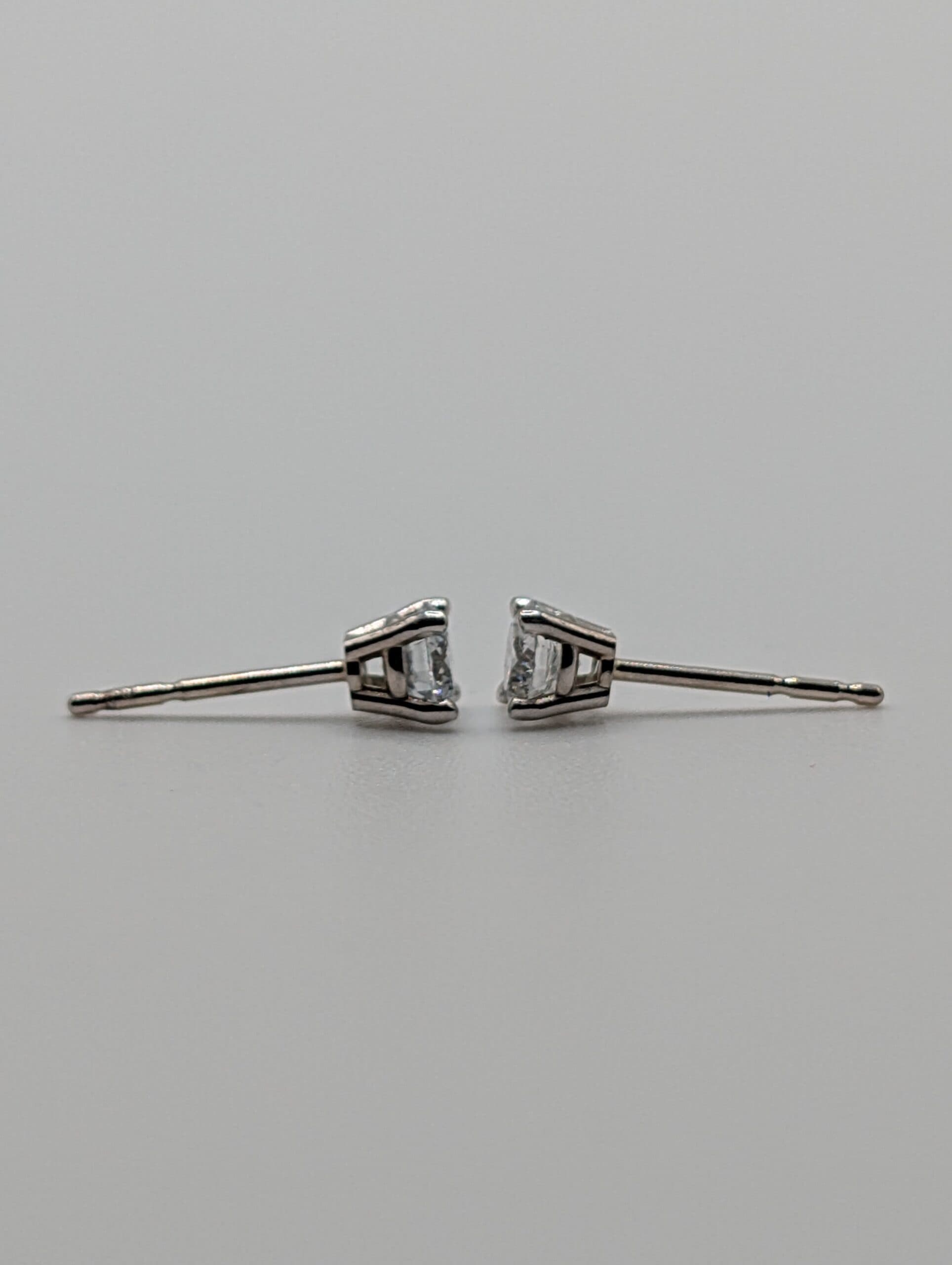 Four Prong Lab Round Diamond Stud Earrings (0.50 ct. tw.)
