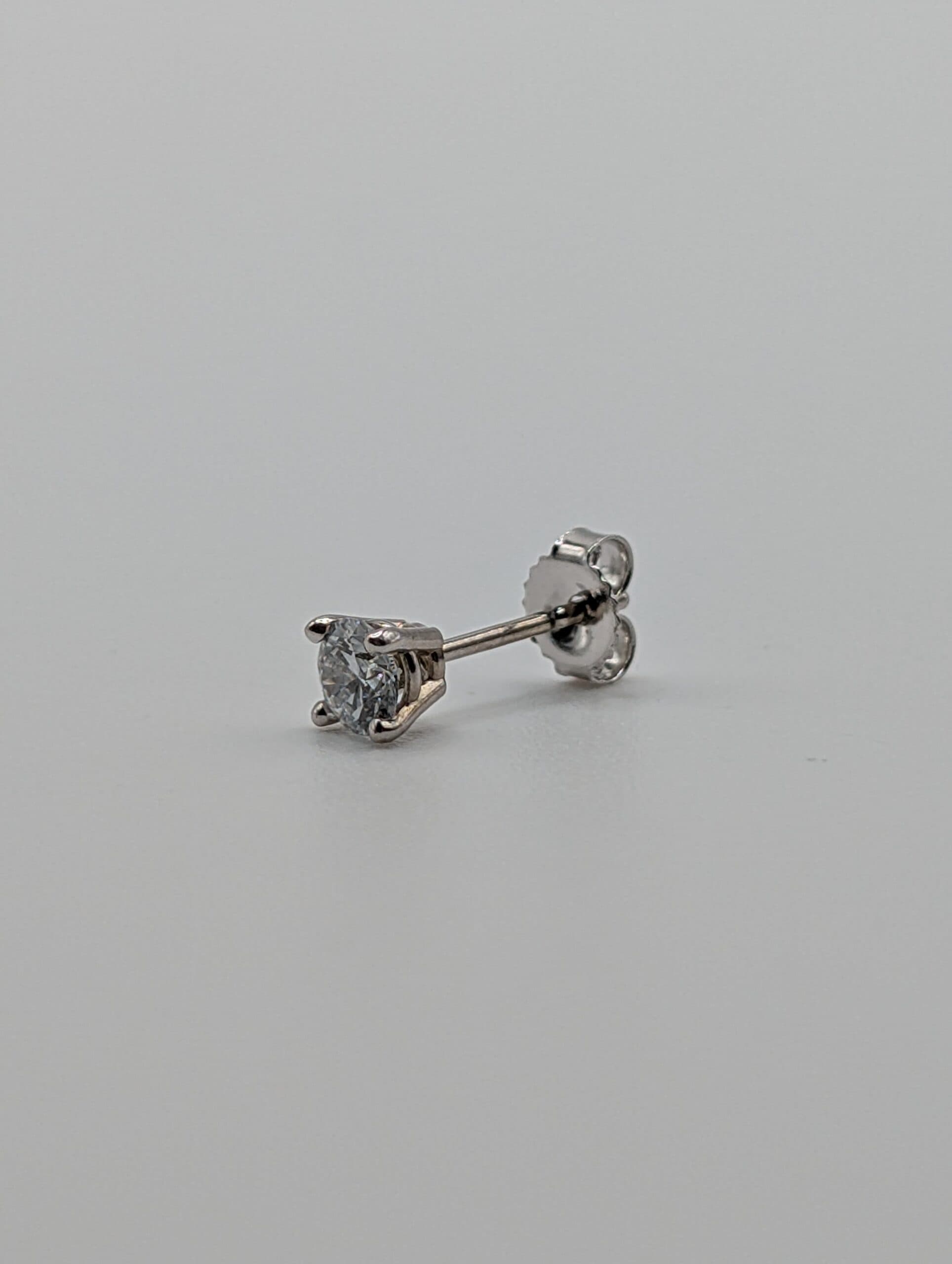 Four Prong Lab Round Diamond Stud Earrings (0.50 ct. tw.)