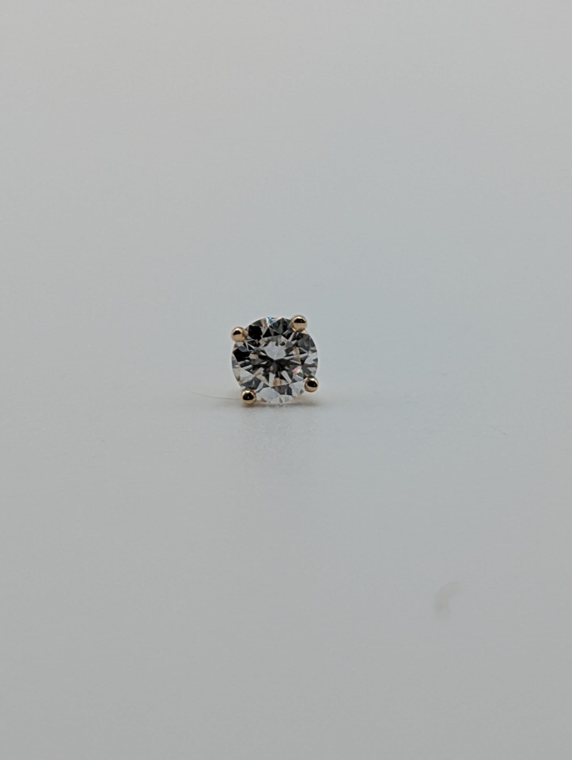 Four Prong Lab Round Diamond Stud Earrings (1.00 ct. tw.)