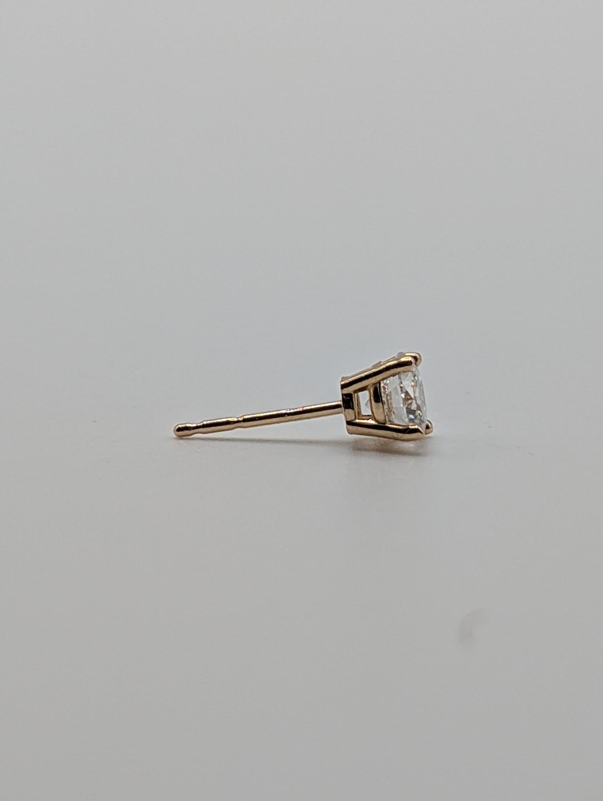Four Prong Lab Round Diamond Stud Earrings (1.00 ct. tw.)