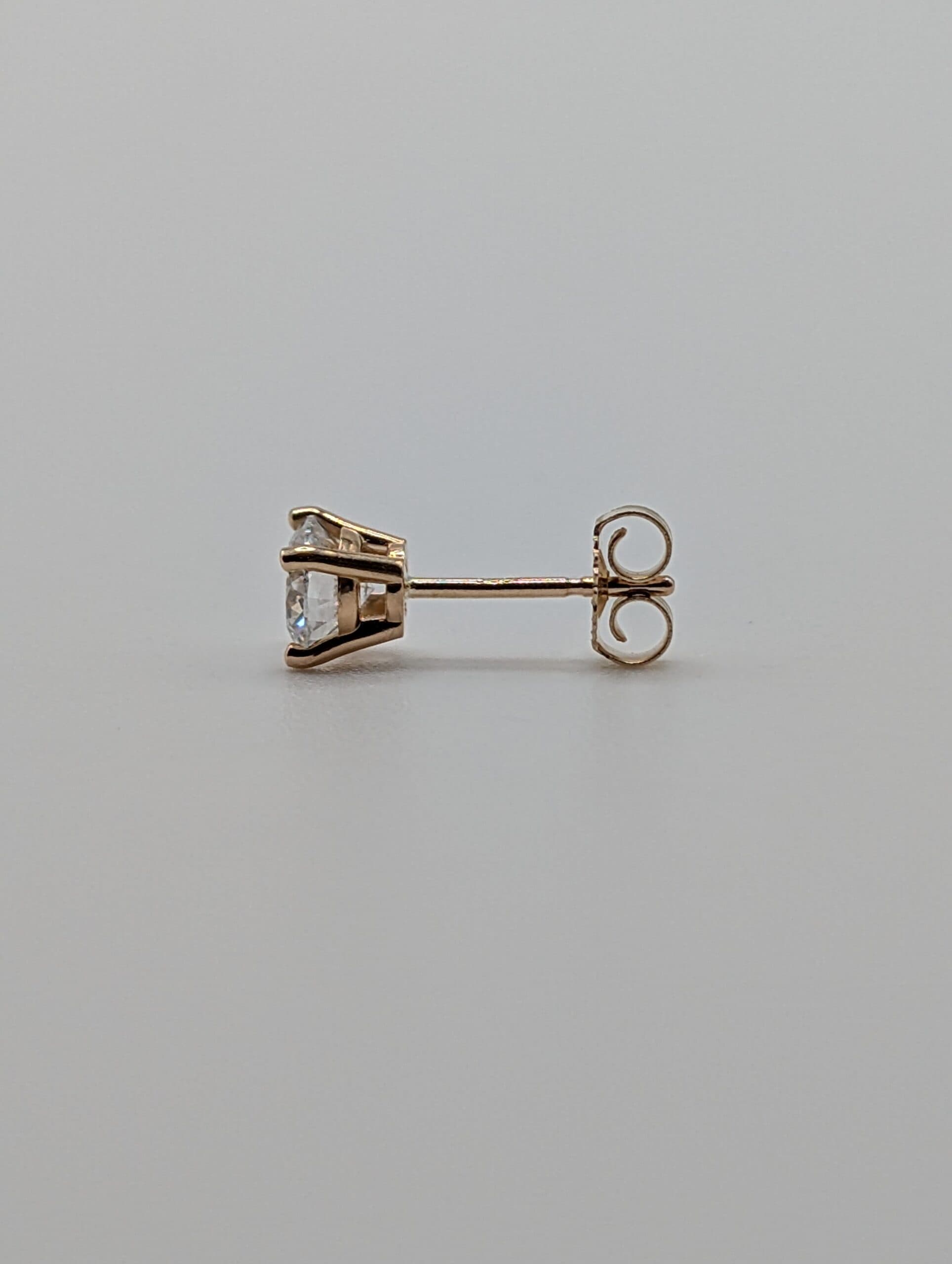 Four Prong Lab Round Diamond Stud Earrings (1.00 ct. tw.)