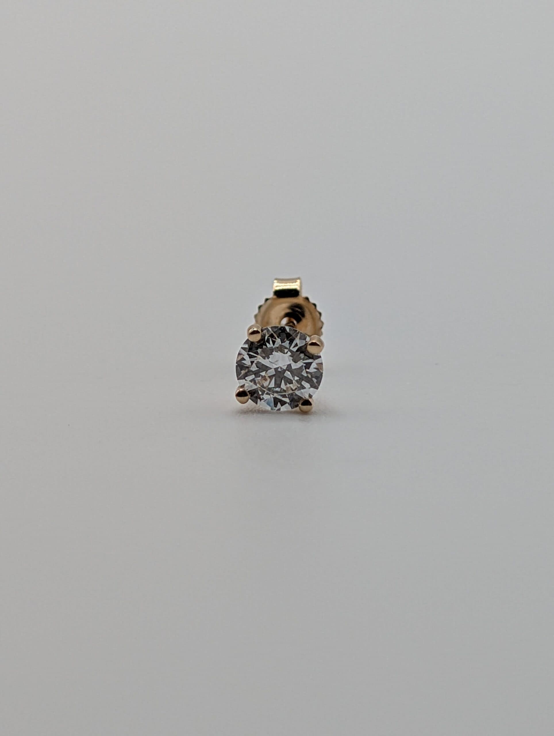 Four Prong Lab Round Diamond Stud Earrings (1.00 ct. tw.)