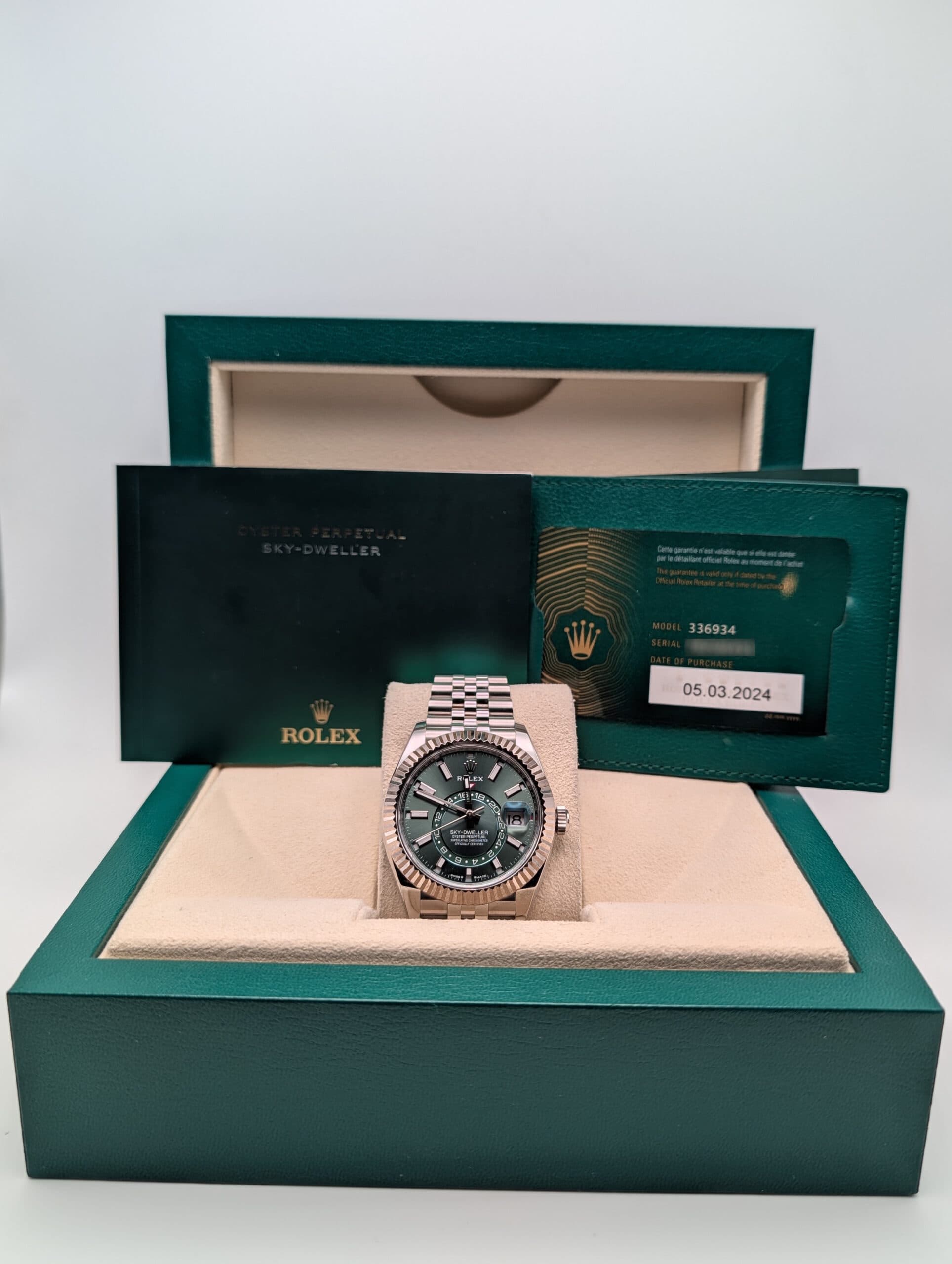 Rolex - Sky-Dweller - 336934 - Certification