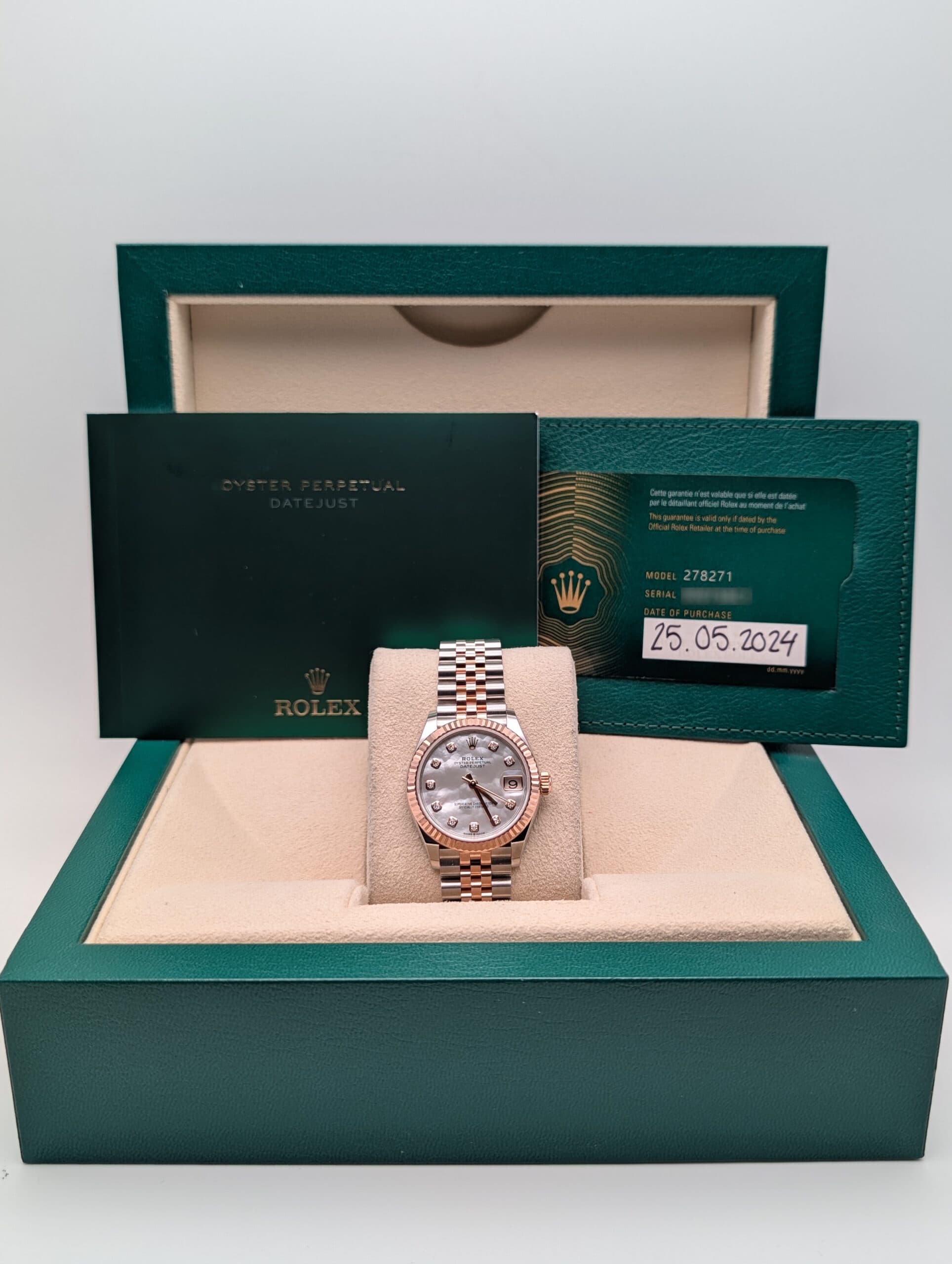 Rolex - Datejust 31 - 278271 - Certificate