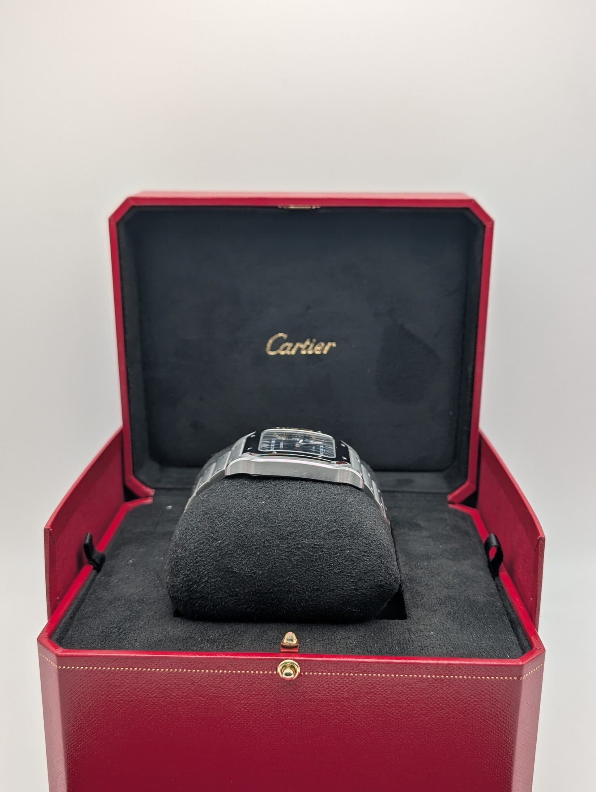 Cartier Santos Blue Dial Watch WSSA0071 | SRL Boutique