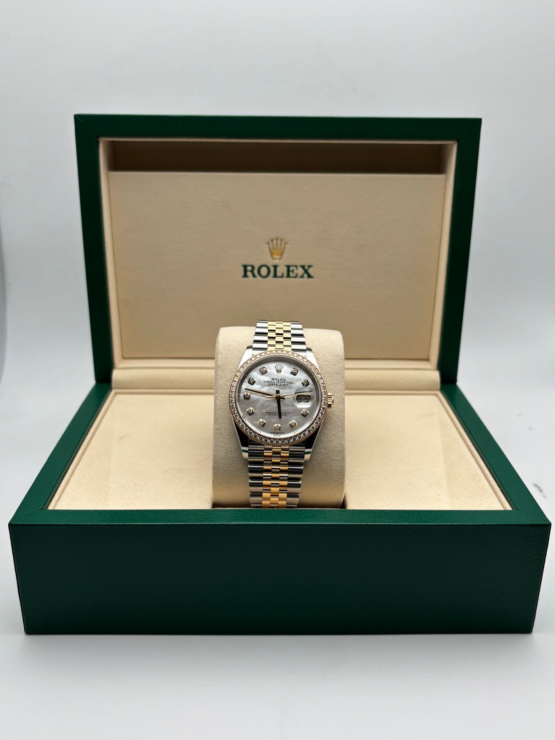 Rolex Datejust 36 Diamond Yellow Gold Watch | SRL Boutique