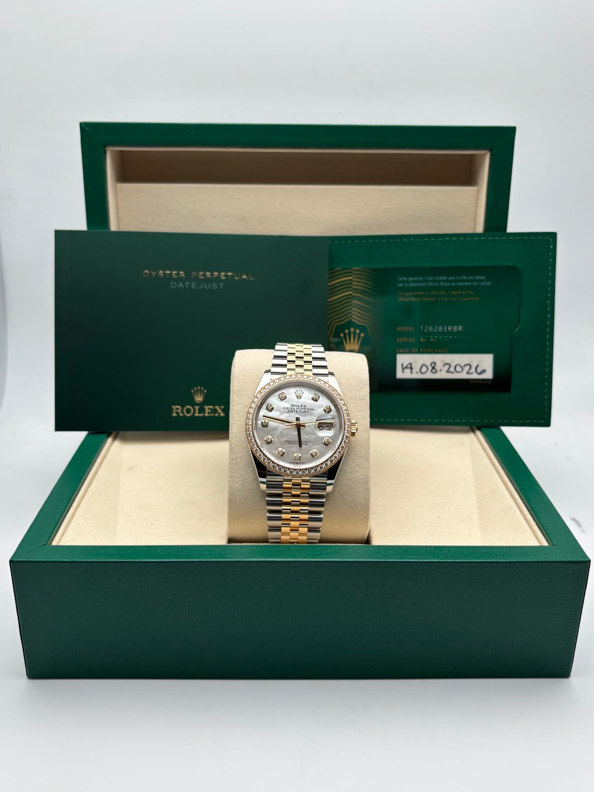 Rolex Datejust 36 Diamond Yellow Gold Watch | SRL Boutique