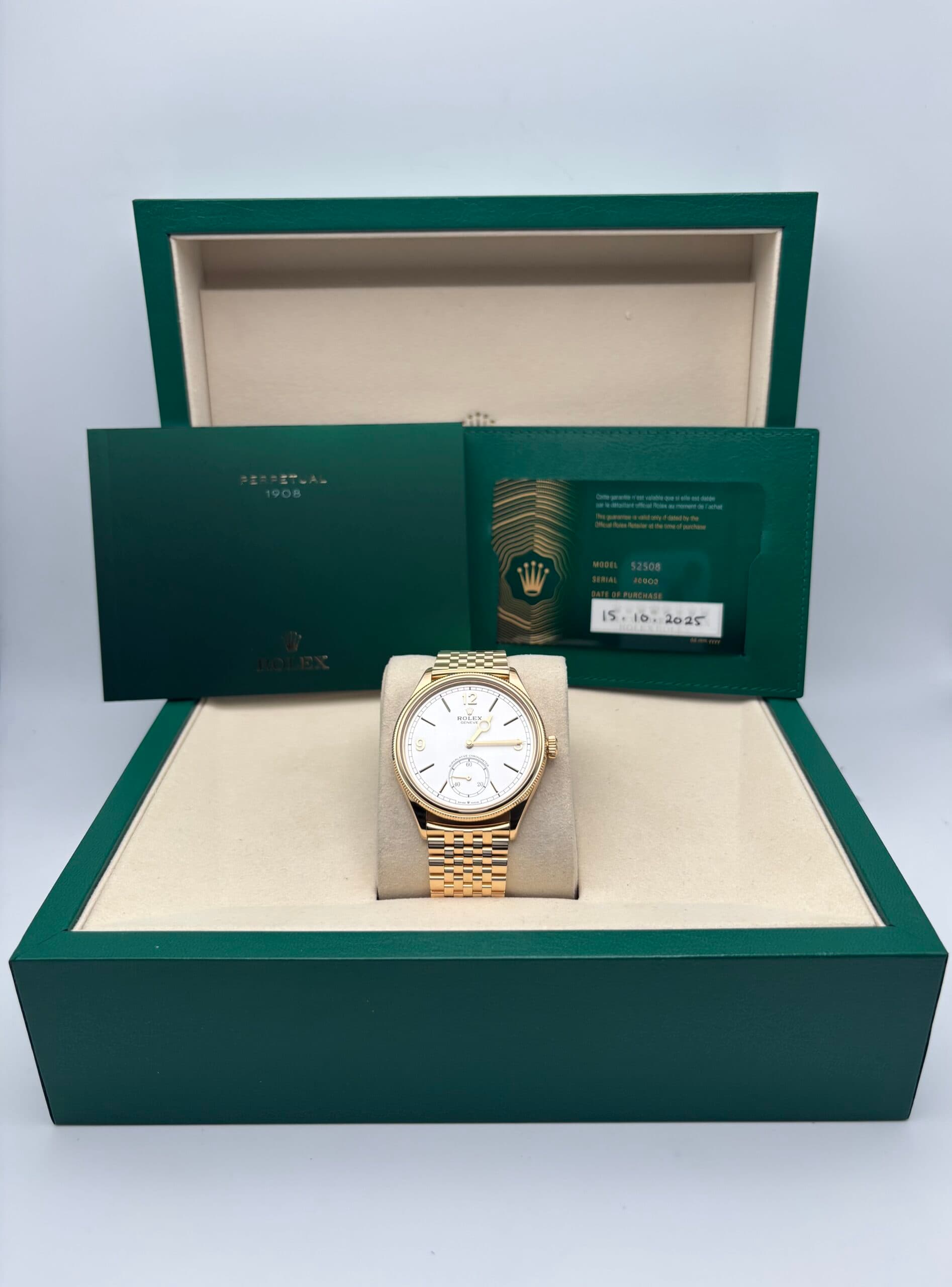 Rolex 1908 Yellow Gold Watch 52508 | SRL Boutique