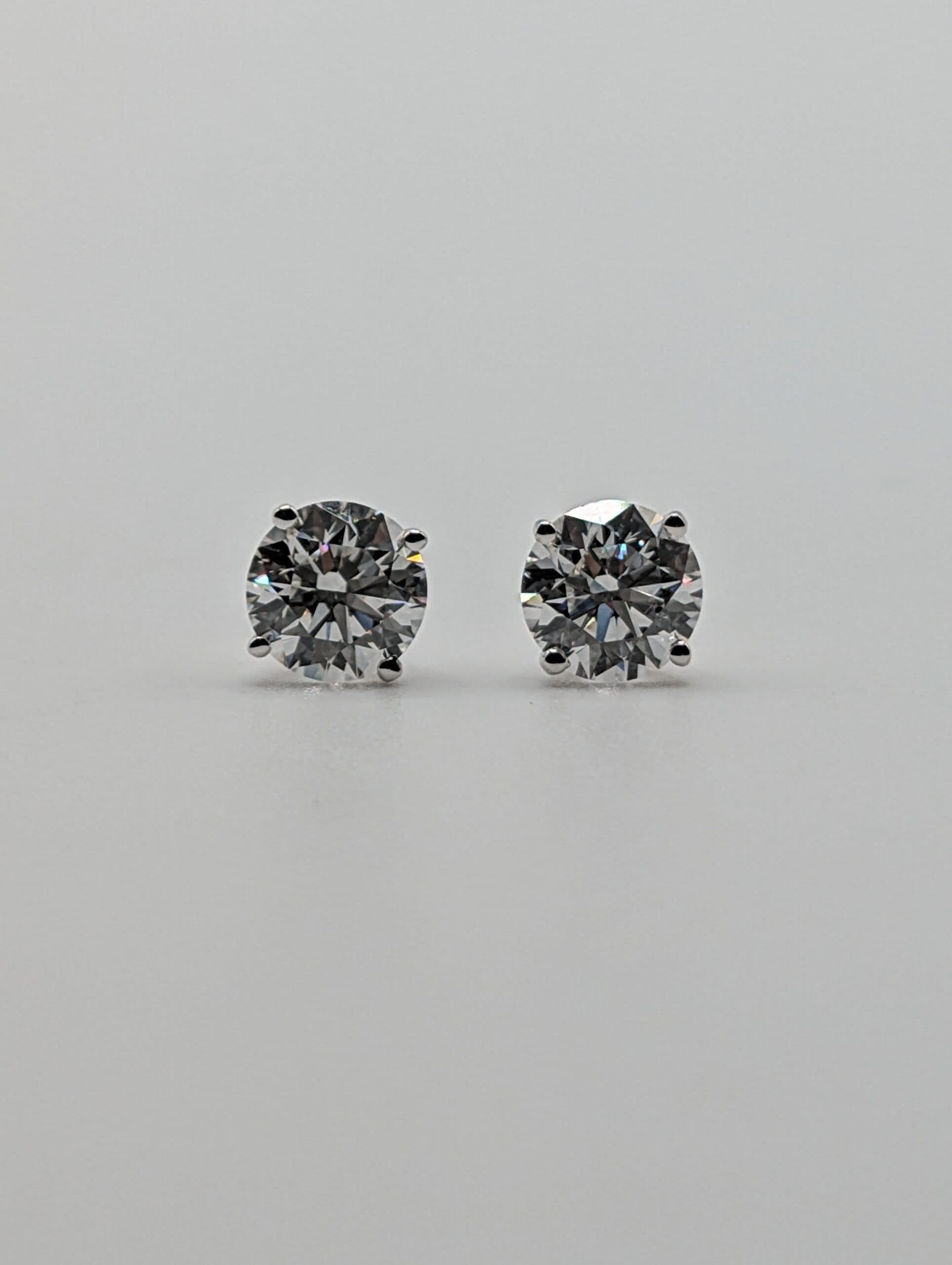 Four Prong Lab Diamond Martini Earrings (2.06 ct. tw.)