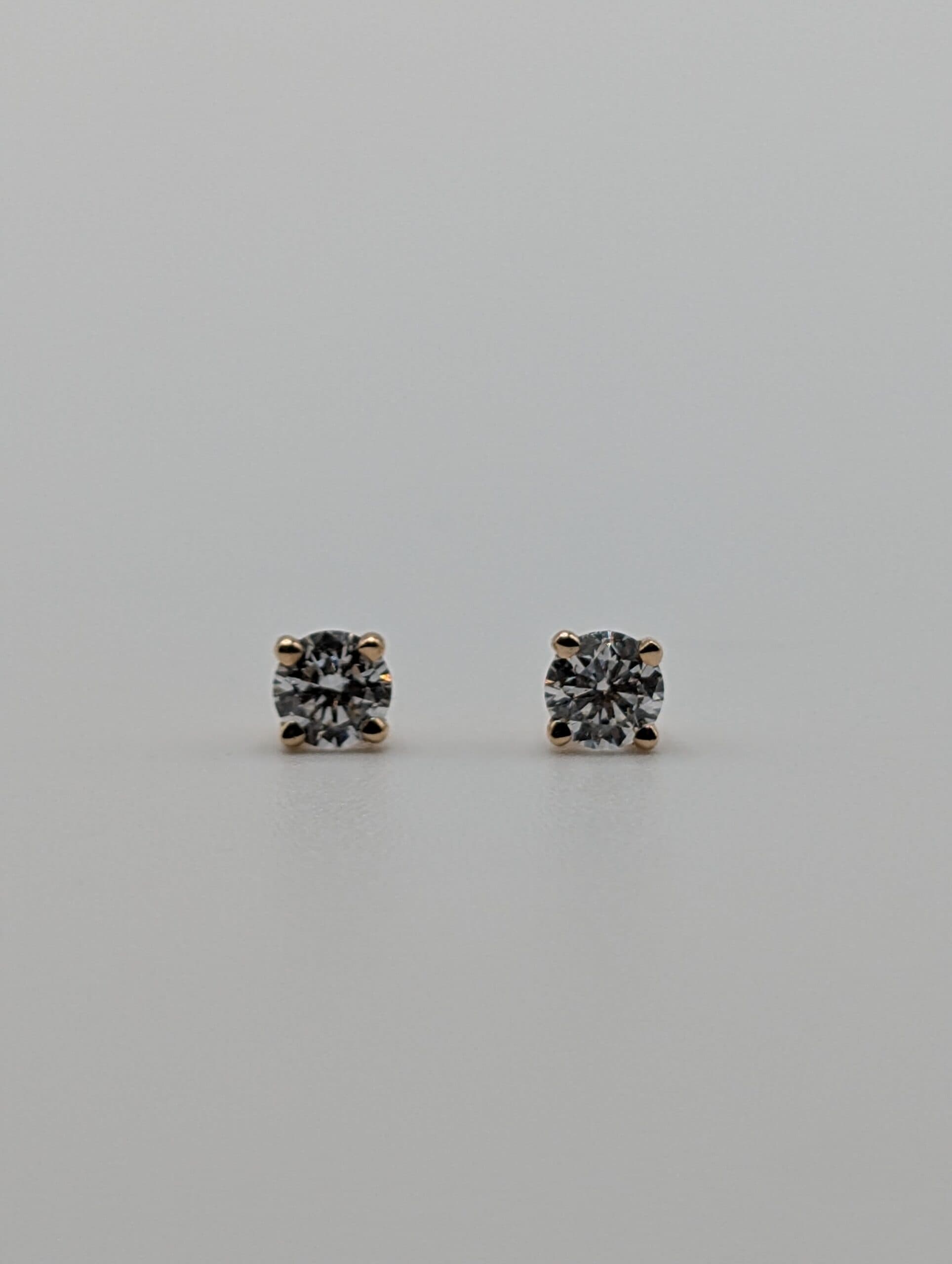 Four Prong Lab Round Diamond Stud Earrings (0.50 ct. tw.)